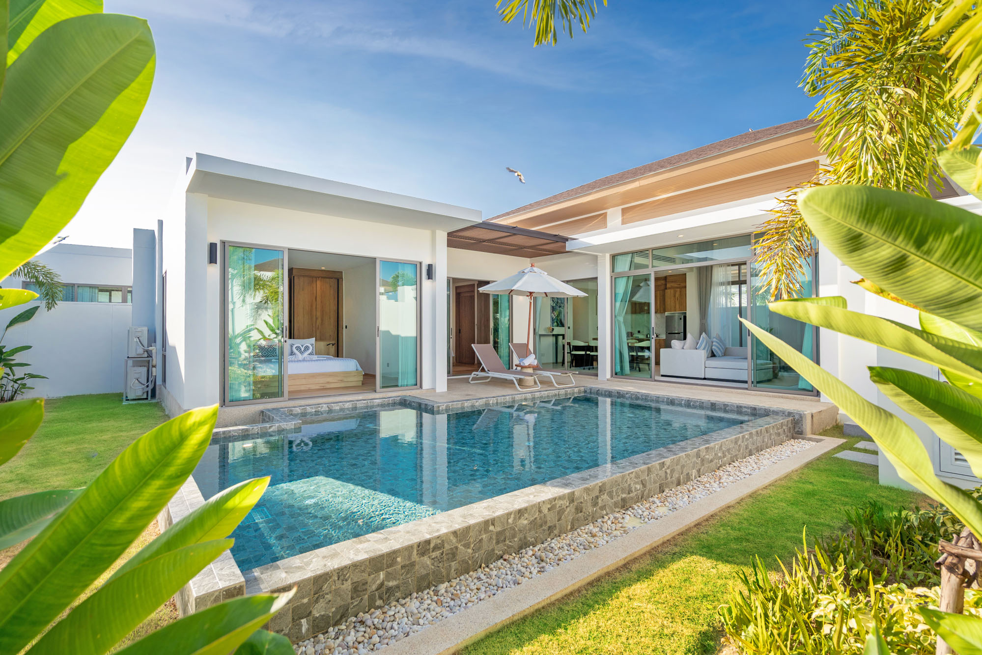 1 2 BR Standard Pool Villa at Shambhala Grand Villa
