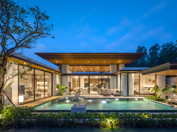 3Bedrooms  4Bathrooms private pool villas that blend modern tropical design