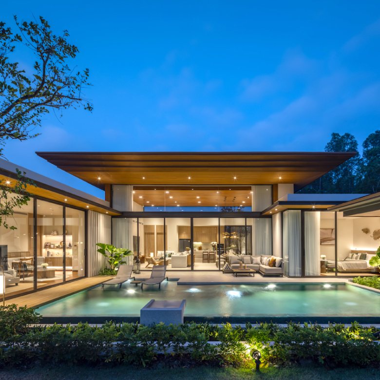 3Bedrooms  4Bathrooms private pool villas that blend modern tropical design