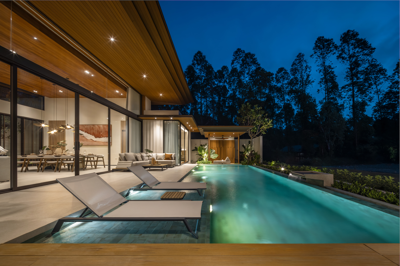 3Bedrooms  4Bathrooms private pool villas that blend modern tropical design