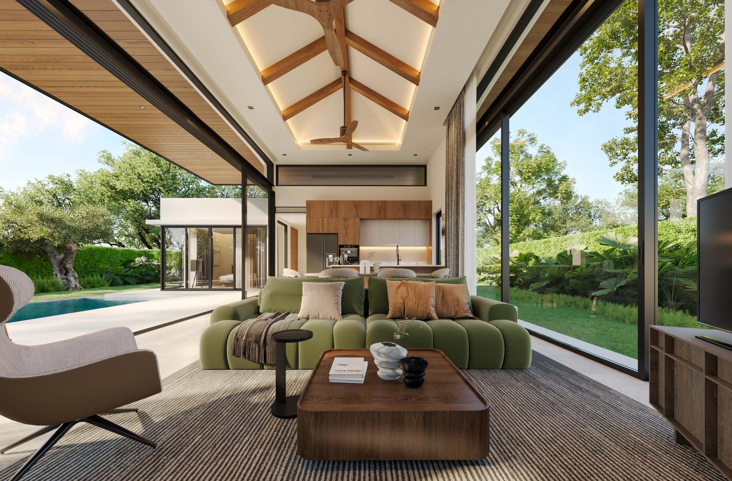 Serene Luxury: 3 BR, Pool Villa in the Heart of Pru Jampa
