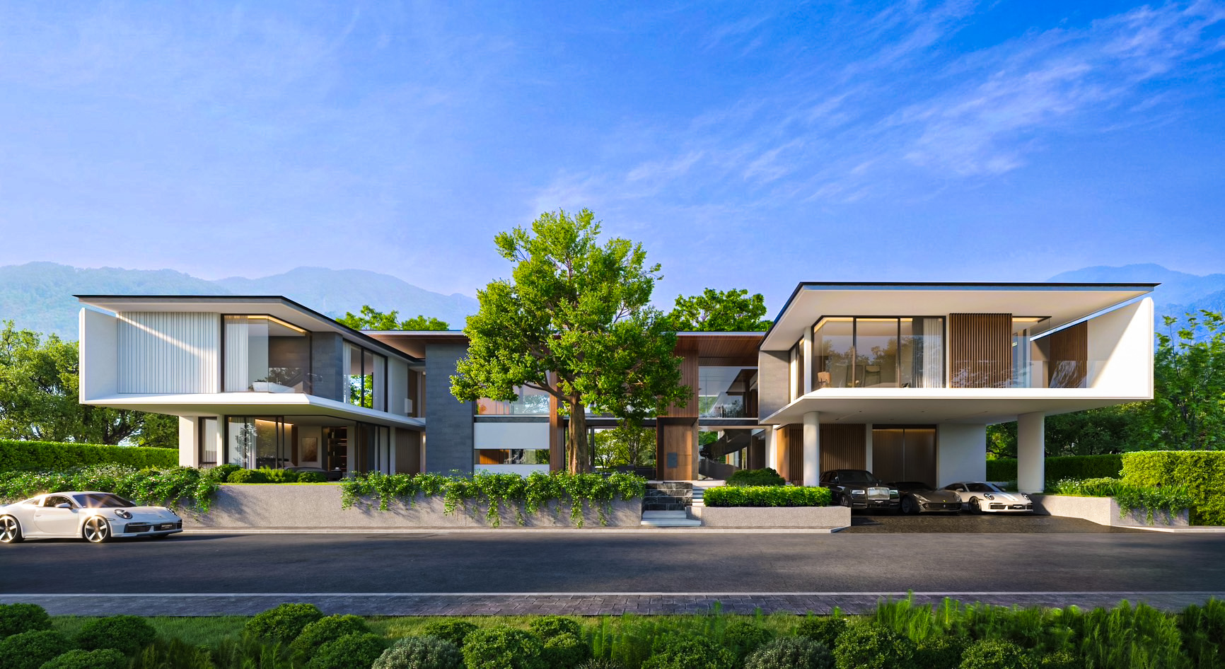 Grand Modern Zen Style 5BR, 7Bathroom, 1 family room