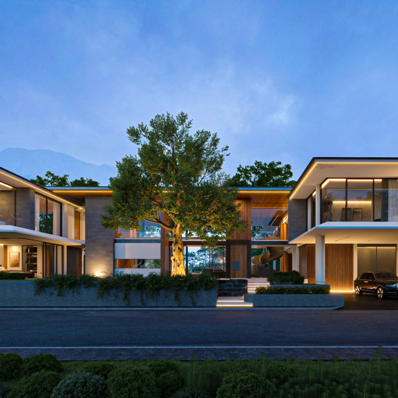 Grand Modern Zen Style 5BR, 7Bathroom, 1 family room