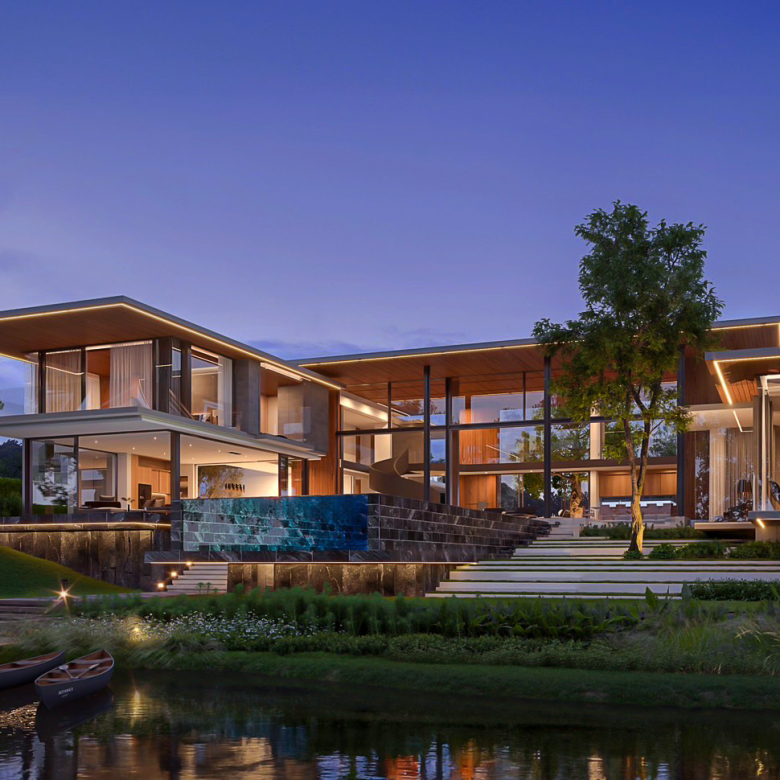 Grand Modern Zen Style 5BR, 7Bathroom, 1 family room